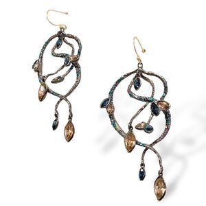 ALEXIS BITTAR Crystal Encrusted Statement Earrings